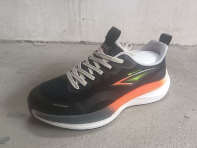 欧洲站男鞋2025春夏新款运动鞋真皮平跟网纱透气系带韩版休闲鞋