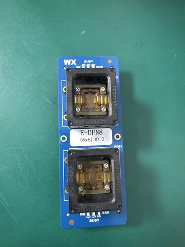 E-DFN8(6x8)D0-0烧录座 武芯烧录器ET9800/6800座子 QFN8双头