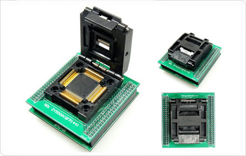 ZY500M 烧录座 烧录 编程座 周立功SMARTPRO专用适配器 QFP144