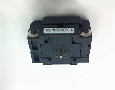 12QN50K33030 测试座 QFN12 0.5MM 3X3编程座 烧录座 Plastronics