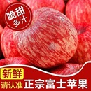 正宗山東紅富士蘋果新鮮水果脆甜當(dāng)季 整箱9斤凈重8.5斤一級果脆甜