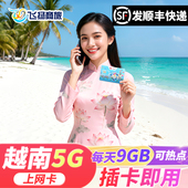越南电话卡mobifone5G 4G手机高速流量上网卡全境通用芽庄胡志明