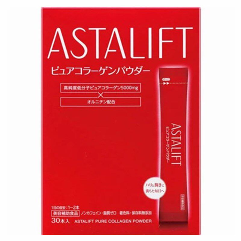 日本代购ASTALIFT 胶原蛋白肽粉水解便携装 5.5g/袋×30袋 女士
