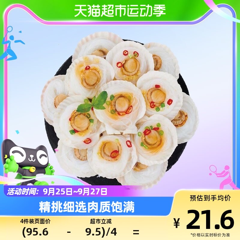 福字号蒜蓉粉丝虾夷扇贝冷冻大号扇贝肉270g烧烤食材去脏无沙批发属于什么档次？