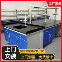 实验室工作台学生化验室水槽操作台钢木实验台pp水槽台试验台现货