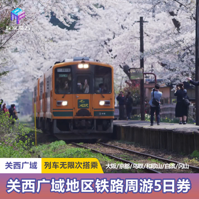 JRPASS日本关西大阪广域五天铁路5日券白滨和歌山HARUKA电子票