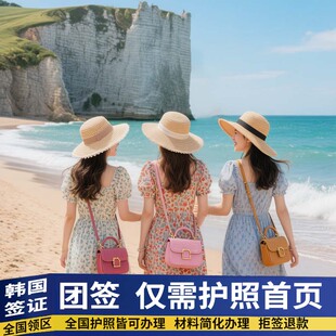 韩国·团体旅游签证·全国送签·首尔签证【3人团签·拒签全退】韩国签证团签三人起旅行简化加急演唱会在校生