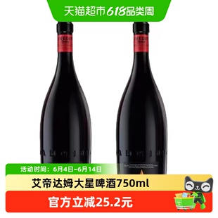 艾帝达姆西班牙进口大星啤酒节日聚会小麦精酿白啤酒750ml*2瓶