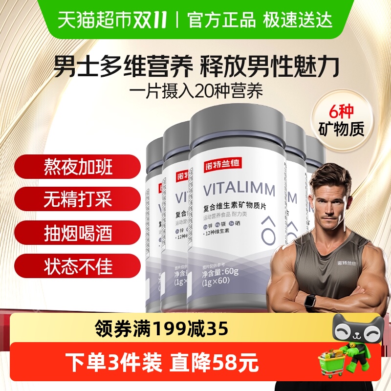 诺特兰德多种维生素B族男士