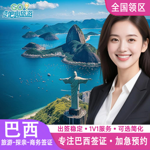 巴西·旅游签证·全国送签·巴西签证加急预约个人旅游商务探亲十年签证北京上海广州成都SLOT加急