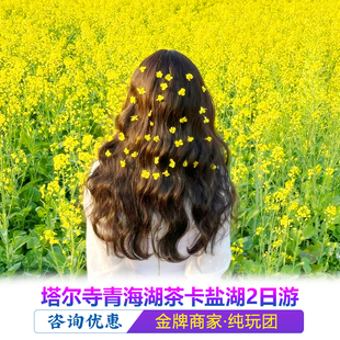 青海旅游拼车2日1晚塔尔寺青海湖茶卡盐湖拉脊山金银滩纯玩无购物