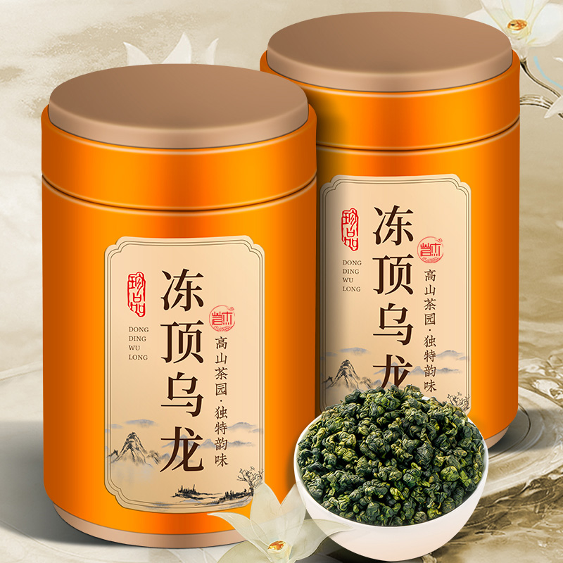 九州醇台湾冻顶乌龙茶茶叶可冷泡高山茶乌龙茶浓香型散装罐装500g