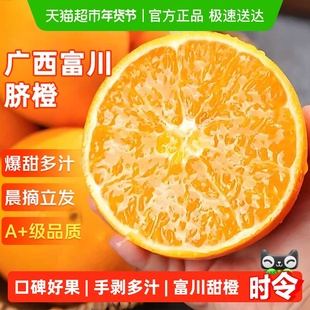 正宗广西富川脐橙应当季新鲜水果非秭归赣南奉节伦晚橙子