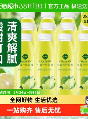 熙景源小青柠汁果汁饮料280ml*12瓶网红0脂柠檬汁清爽火锅过年