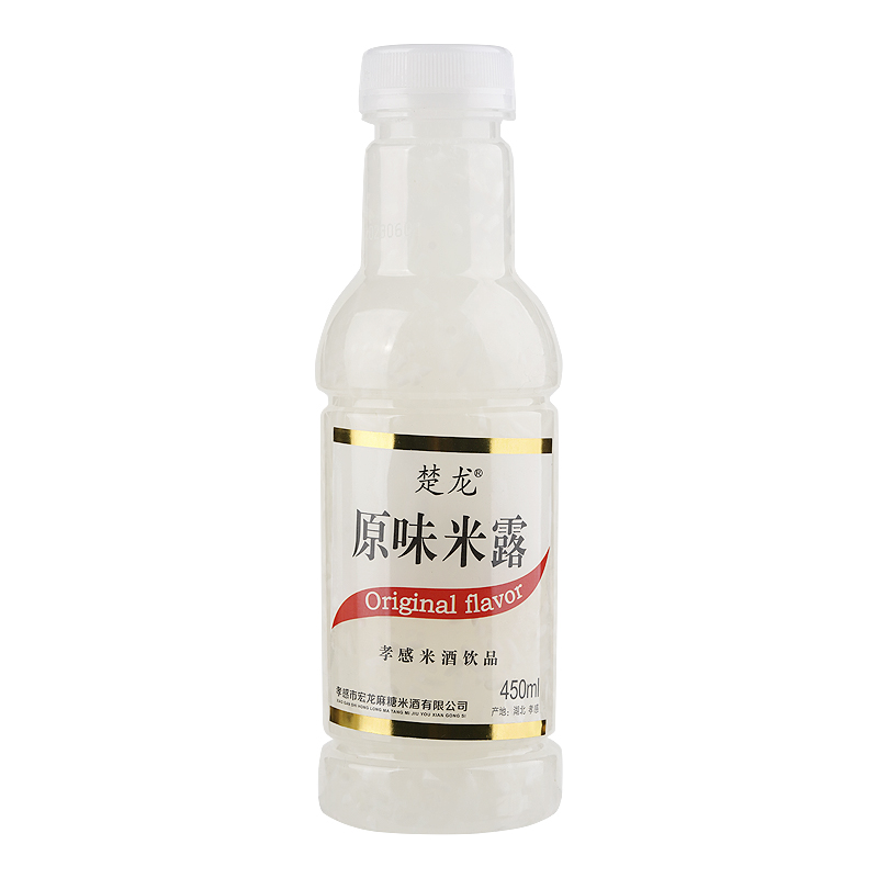 冬至暖心楚龙原味米露孝感大米酒450毫升清香甜酒顺滑饮品四瓶装
