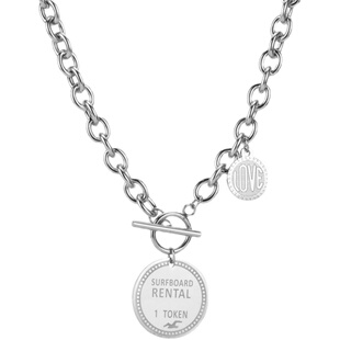 潮流个性OT扣项链嘻哈hiphop粗金属锁骨链酷女孩短项链钢个性吊坠