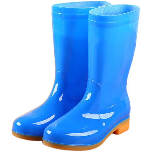 中筒高筒防滑防水鞋果冻雨鞋雨靴保暖水靴胶鞋套鞋女成人加绒棉冬