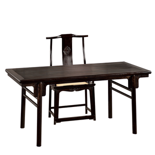 金鼎红木【明式夹头榫画案】紫光檀写字台书房书桌办公桌椅家具