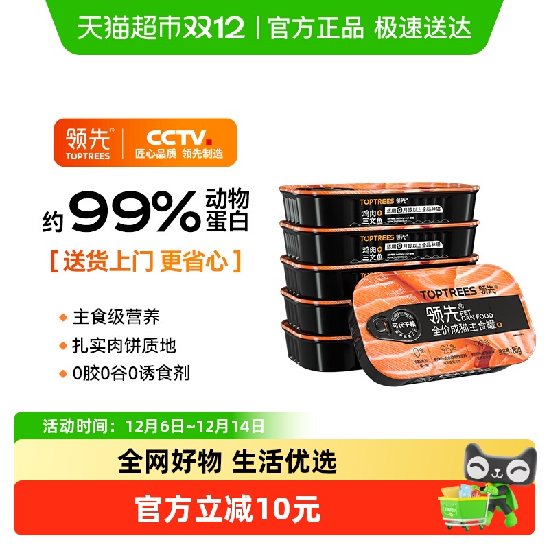 Toptrees领先成猫湿粮