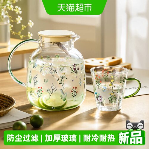 欣美雅高硼硅冷水壶V型出水口