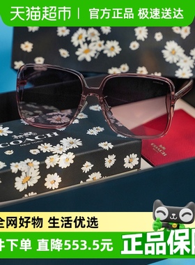 COACH蔻驰【轻奢护目礼盒装】大框墨镜时尚出圈太阳眼镜女HC8368D