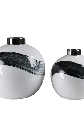 创意手绘水墨陶瓷售楼处家居装饰