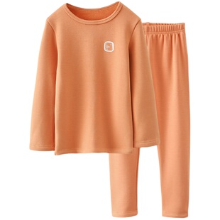 儿童加厚加绒保暖内衣套冬季冬装男童女童中大童纯棉秋衣秋裤打底