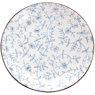 创意网红日式盘子菜盘家用鱼盘陶瓷餐盘碟子景德镇釉下彩饺子盘