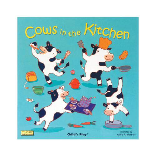 现货 英文原版 Child's Play纸板洞洞书 廖彩杏书单推荐 Cows in the Kitchen 厨房里的奶牛
