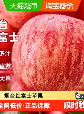 正宗山东烟台栖霞红富士苹果大新鲜水果应当季整箱JD送货丑苹果