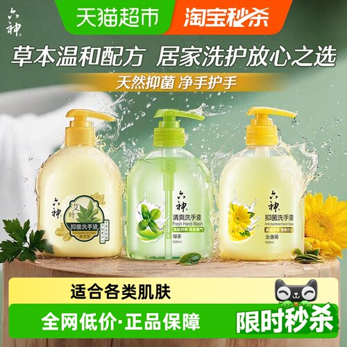 六神抑菌洗手液