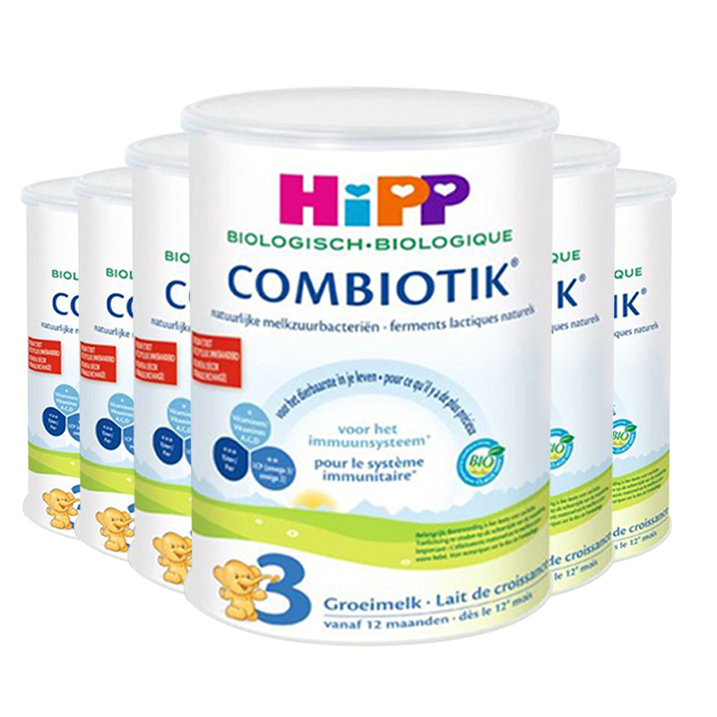 德国喜宝HiPP荷兰版婴幼儿有机益生菌配方奶粉3段1岁以上800g*6罐