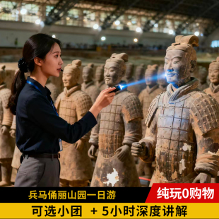 西安秦始皇兵马俑博物院丽山园2-12人精品一日游