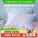 家用纯棉枕头套加厚100枕芯套男48cmx74cm夏季 博洋全棉枕套一对装