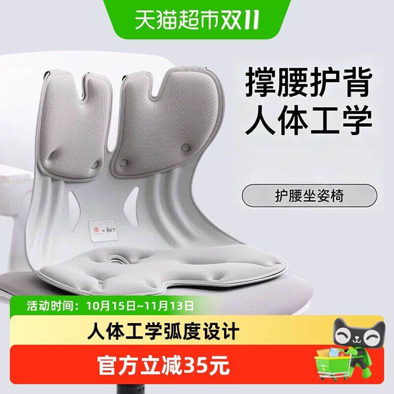 BKT护腰坐垫神久坐腰部支撑靠垫器腰靠工位办公靠背支撑人体工学