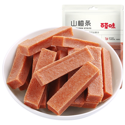 百草味山楂条果脯蜜饯