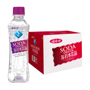 娃哈哈无汽苏打水350ml×12瓶无糖弱碱性哇哈哈饮用水饮料整箱