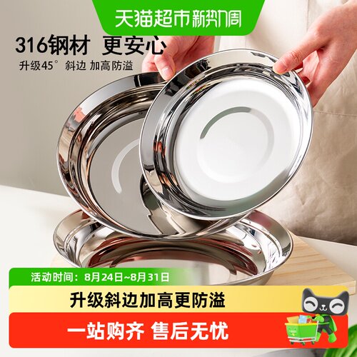 onlycook316L不锈钢盘自动回流