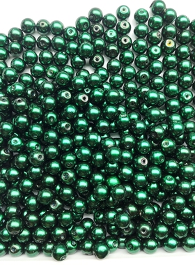 L1017 8mm玻璃仿珍珠半斤约370颗