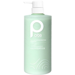 pote柏缇茶树去屑洗发水清爽清洁头皮止痒控油留香持久洗发露男女