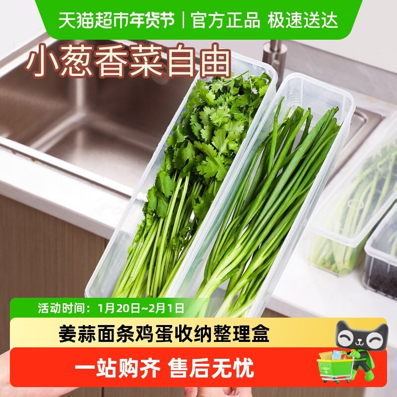 保鲜盒大小葱香菜芫荽整根姜蒜面条鸡蛋收纳整理盒冰箱专用厨房用,收纳整理,食物收纳盒,淘宝优惠券,粉丝福利购,淘宝优惠卷