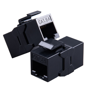 联格威朗网络模块网线对接头CAT6六类非屏直通模块转接头延长器