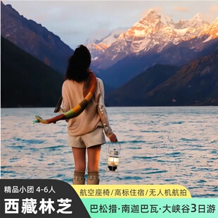 西藏旅游林芝三日游大峡谷南迦巴瓦峰巴松措林芝桃花节3日2晚跟团