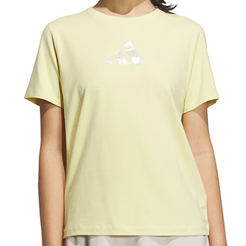 【自营】阿迪达斯女子LOGO SS TEE 2针织运动短T恤JM8802短袖