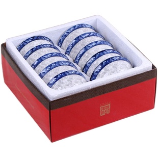 碗家用10个高档吃饭碗套装餐具 特价面碗小汤碗组合瓷碗具 可微波