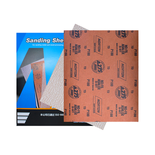 诺顿A275木工砂纸600目家具木材专用320打磨工具沙皮干磨抛光沙纸