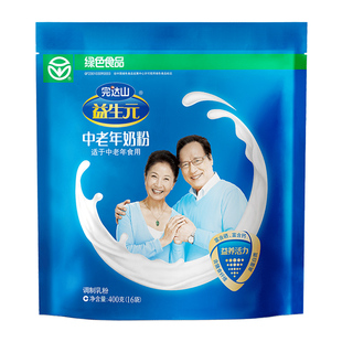 完达山益生元中老年富含硒钙奶粉低GI食品成人营养牛奶粉