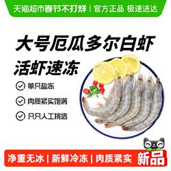 大虾鲜活速冻特大厄瓜多尔白虾非鲜速冻盐冻厄瓜海虾海鲜水产新鲜