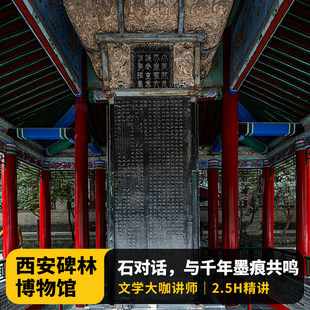 猩咖说西安碑林博物馆含门票大咖2.5H人工讲解包团/拼团西安旅游