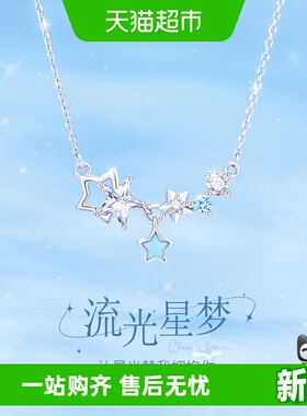 中国黄金新款生日礼物银项链